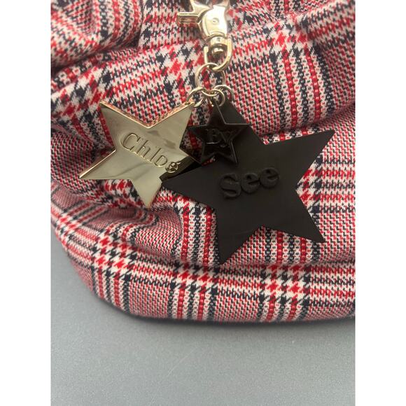 See by Chloé Cloth Tote Red Black & White - Picture 8 of 16